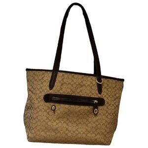 Coach Signature Design Cloth Tote